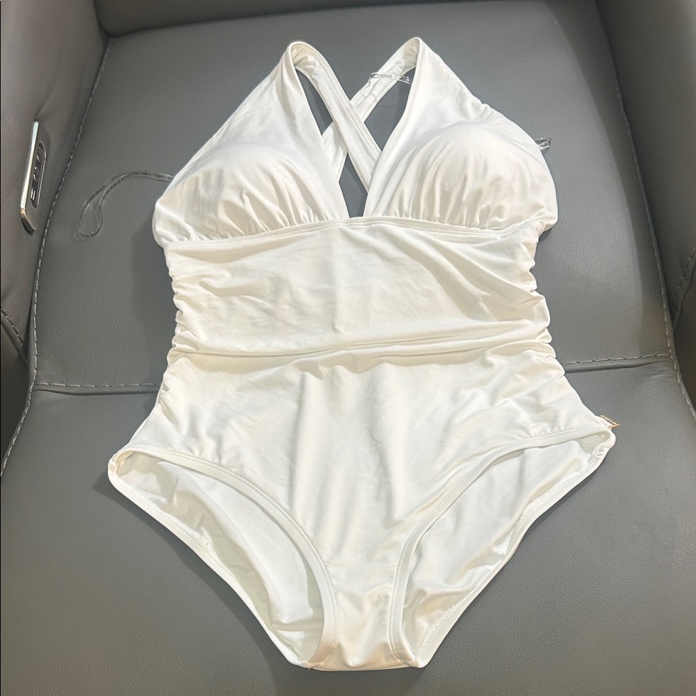Michael Kors  One Piece 100 White Swimsuit